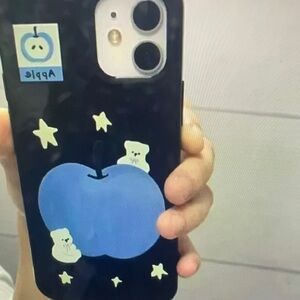 Hello Kitty Black and Blue Phone Case with Bear Accents